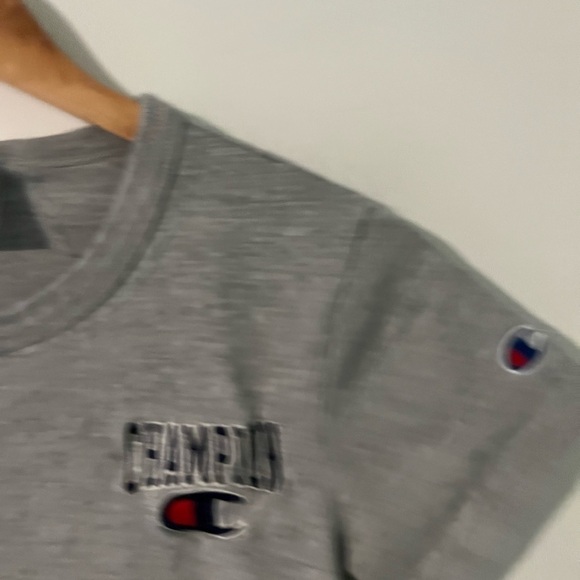 Champion Gray Logo Embroidered Crop Top - Picture 4 of 7
